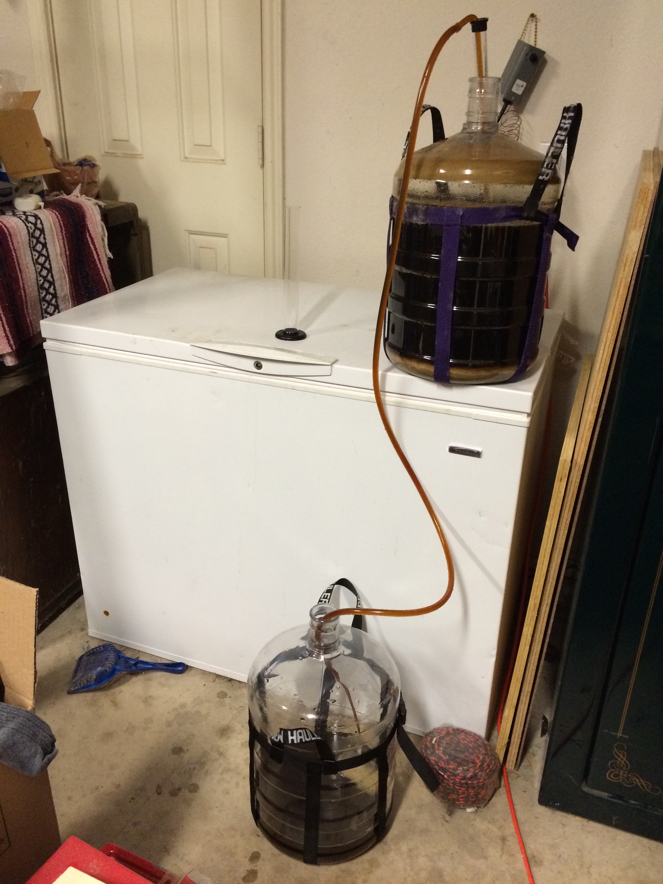 Lagering the doppelbock - racking to secondary