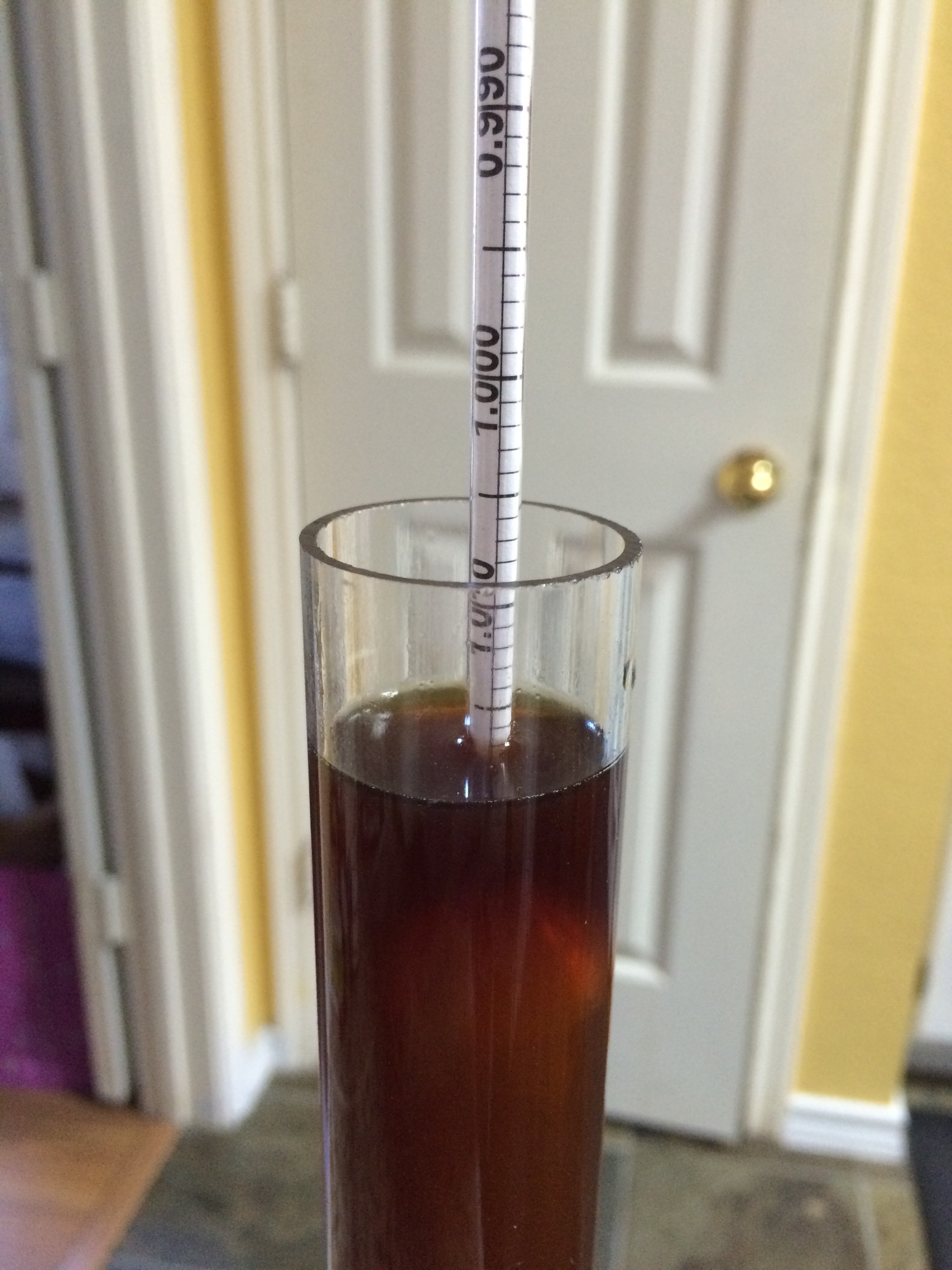 Lagering the doppelbock - gravity reading