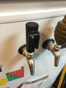 The empty tap handle.